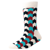 Men's YW-M1-312 Fashion Arrow Crew Socks